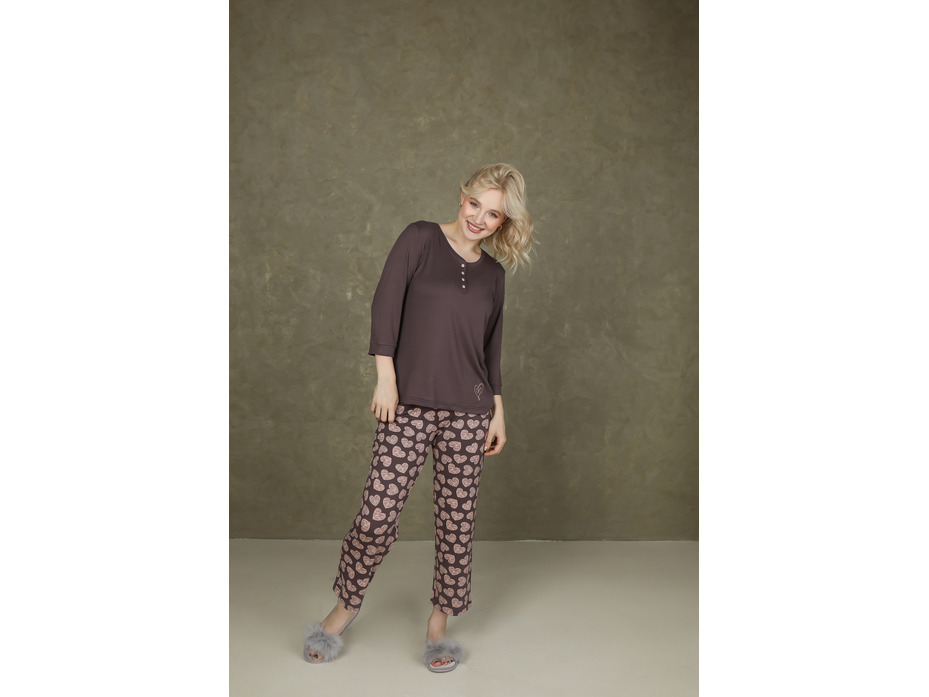 Пижама женская, лонгслив и брюки 1620к/1519 / Дюма