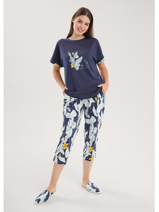 Пижама женская, футболка и капри LP15-1209/1 / Clever
