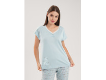 Пижама женская, футболка и капри LP15-1209/2 / Clever