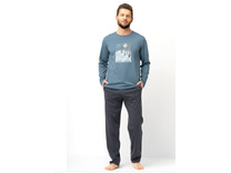 Пижама мужская, лонгслив и брюки MNS627 / Key