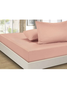 Простыня на резинке 40-6 Брусника поплин 120*200 / Tia