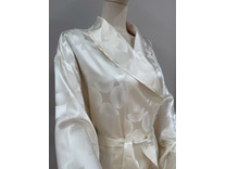 Халат унисекс Спираль кремовая шелковый / Silk Made in Germany