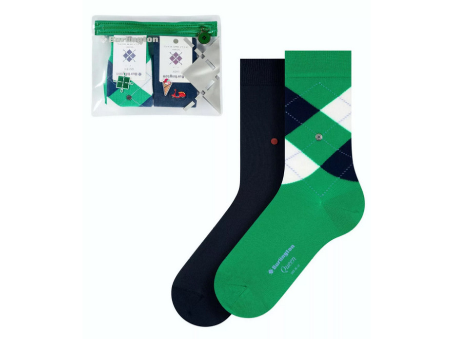 Носки женские 2 пары в наборе 20893 (0010) Travel Pounch / Burlington