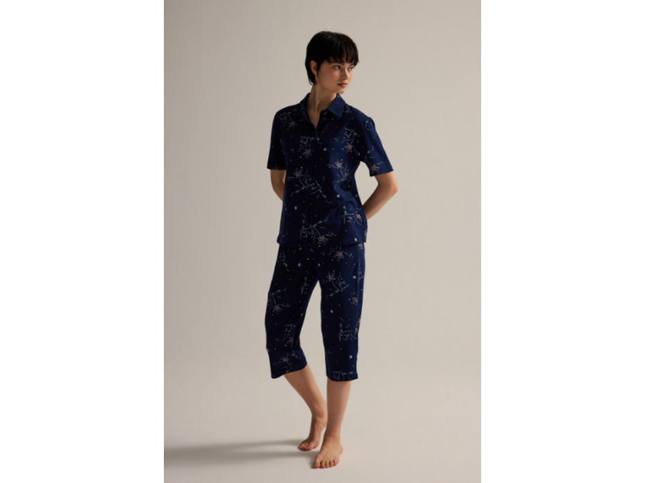 Пижама женская, рубашка и капри 62338 Cute cat / Hays