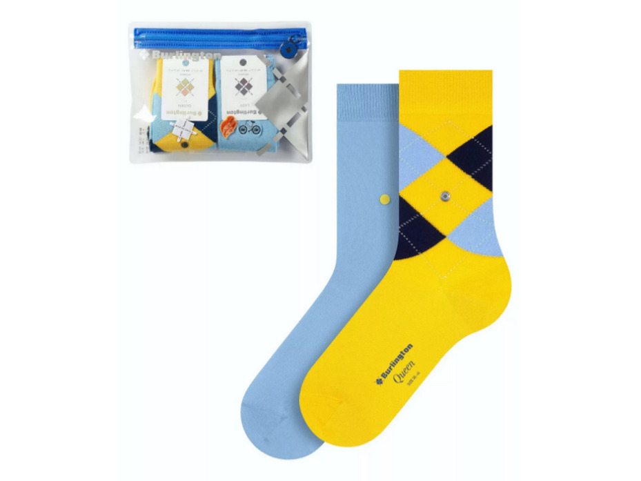 Носки женские 2 пары в наборе 20893 (0040) Travel Pounch / Burlington