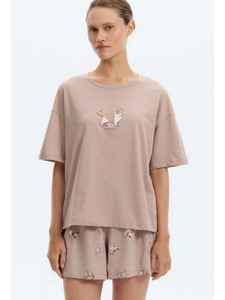 Пижама женская, футболка и шорты E 20195 H168 (1703) / Very Neat