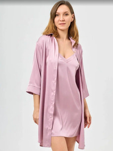 Халат-рубашка женский 11241 Перла / Mybelstory