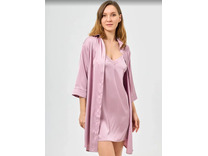 Халат-рубашка женский 11241 Перла / Mybelstory Халат-рубашка женский 11241 Перла / Mybelstory