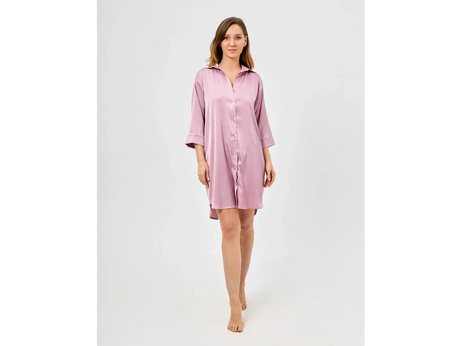 Халат-рубашка женский 11241 Перла / Mybelstory Халат-рубашка женский 11241 Перла / Mybelstory