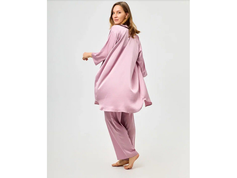 Халат-рубашка женский 11241 Перла / Mybelstory Халат-рубашка женский 11241 Перла / Mybelstory