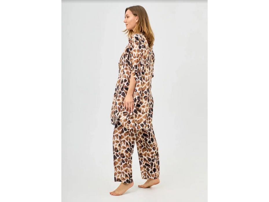 Халат-рубашка женский 31441-01 Аура Жираф / Mybelstory Халат-рубашка женский 31441-01 Аура Жираф / Mybelstory