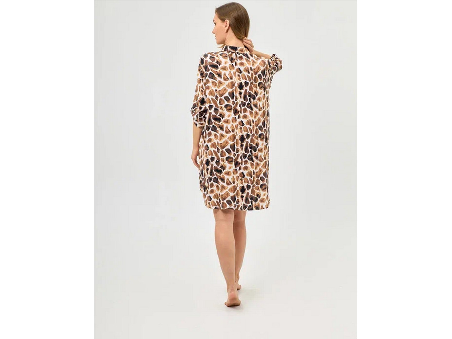 Халат-рубашка женский 31441-01 Аура Жираф / Mybelstory Халат-рубашка женский 31441-01 Аура Жираф / Mybelstory