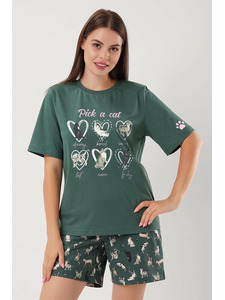 Пижама женская, футболка и брюки LP15-1208 / Clever