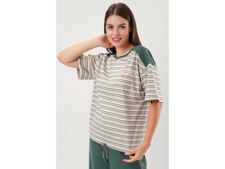 Пижама женская, футболка и капри LP15-1208/2 / Clever