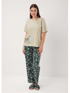 Пижама женская, футболка и брюки LP15-1208/5 / Clever
