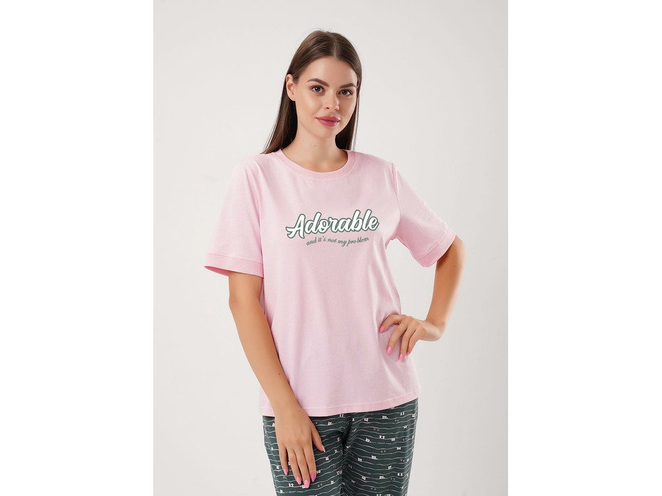 Пижама женская, футболка и капри LP15-1208/4 / Clever Пижама женская, футболка и капри LP15-1208/4 / Clever