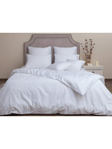 Пододеяльник Белый сатин премиум 200*220 / Спать Пора