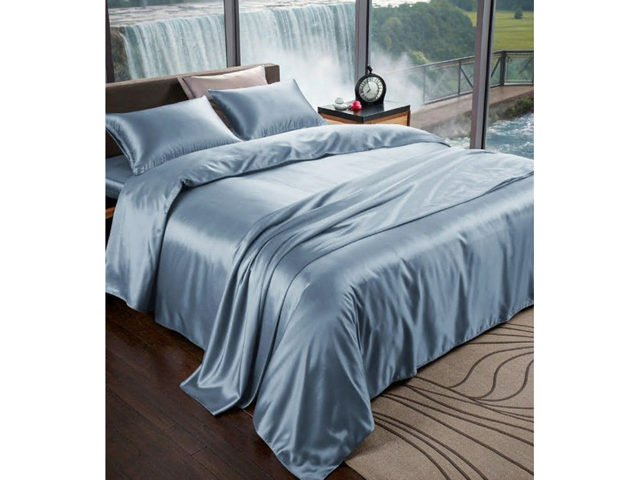 Простыня Небесный сатин премиум 240*260 / Спать Пора Простыня Небесный сатин премиум 240*260 / Спать Пора