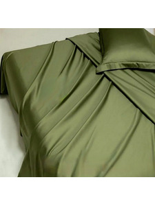 Наволочка Олива сатин премиум 45*45 / Спать Пора