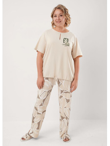 Пижама женская, футболка и брюки LP26-1213/1 / Clever