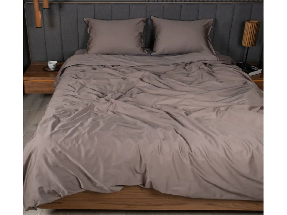 Простыня Спелая слива сатин премиум 240*260 / Спать Пора