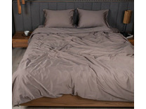 Простыня Спелая слива сатин премиум 240*260 / Спать Пора