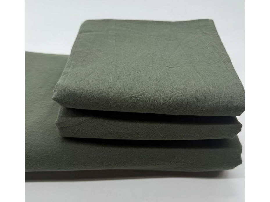 Пододеяльник 143YD-75 Темно-зеленый уваренный хлопок 200*220 / Tia Пододеяльник 143YD-75 Темно-зеленый уваренный хлопок 200*220 / Tia