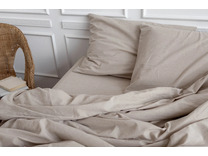 Пододеяльник 143YD-11 Бежевый уваренный хлопок 200*220 / Tia