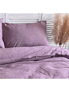 Пододеяльник 143YD-24 Сливовый уваренный хлопок 200*220 / Tia