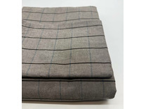 Пододеяльник 143YD-48 Коричневый меланж клетка уваренный хлопок 200*220 / Tia