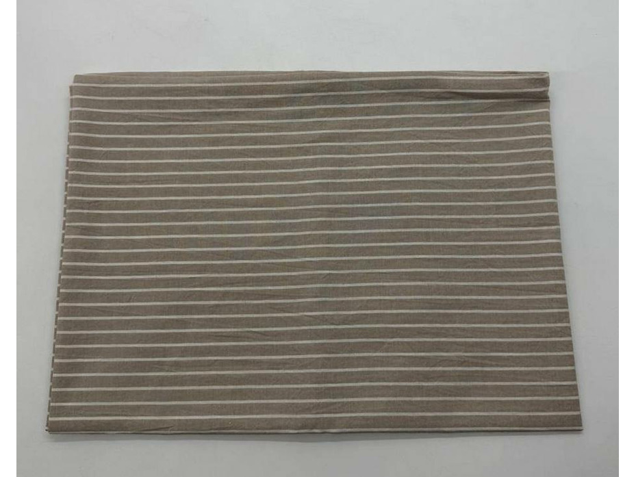 Наволочка 143YD-47 Бежевый полоса уваренный хлопок 50*70 / Tia