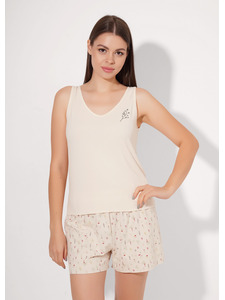 Пижама женская, майка и шорты LSET26-1211 / Clever