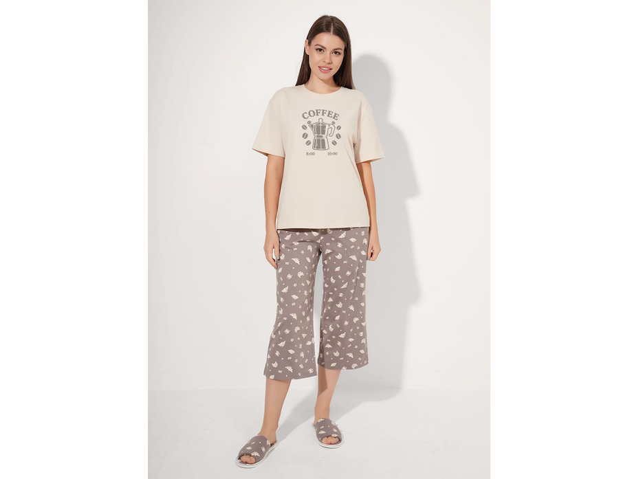Пижама женская, футболка и капри LP26-1211/2 / Clever Пижама женская, футболка и капри LP26-1211/2 / Clever