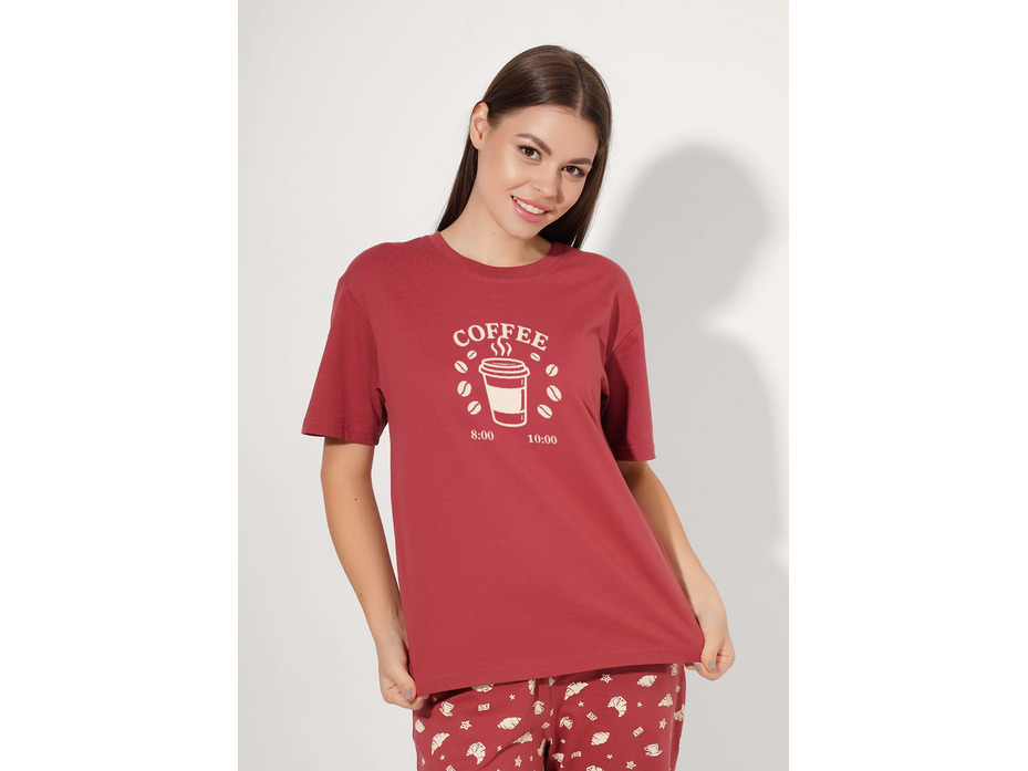 Пижама женская, футболка и капри LP26-1211/3 / Clever Пижама женская, футболка и капри LP26-1211/3 / Clever