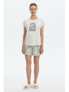 Пижама женская, футболка и шорты E 20213 H166 (0002) / Very Neat