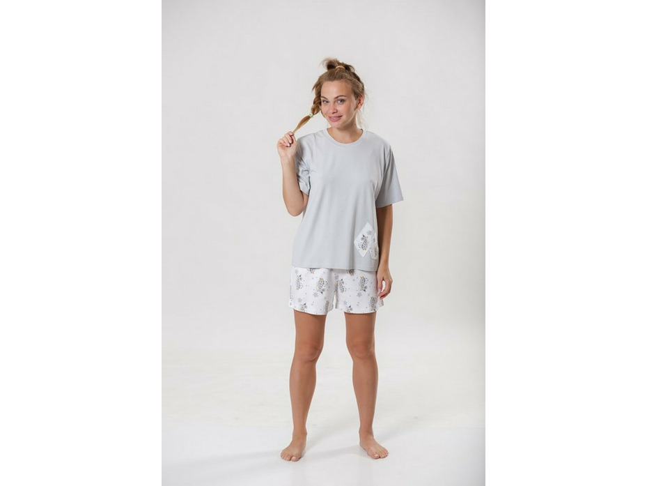 Пижама женская, футболка и шорты 23-201/1 Мышка / Mara Пижама женская, футболка и шорты 23-201/1 Мышка / Mara