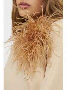 Брошь 69005 бежевая / Eliseeva Olesya