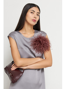 Брошь 69011 бордовая / Eliseeva Olesya