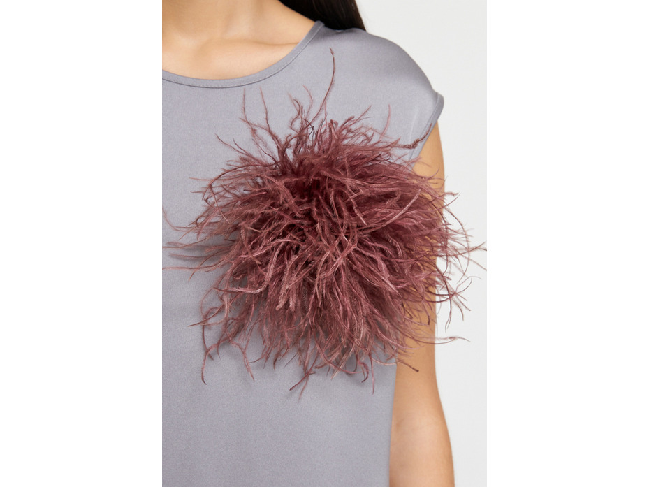 Брошь 69011 бордовая / Eliseeva Olesya