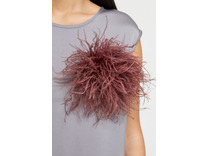 Брошь 69011 бордовая / Eliseeva Olesya