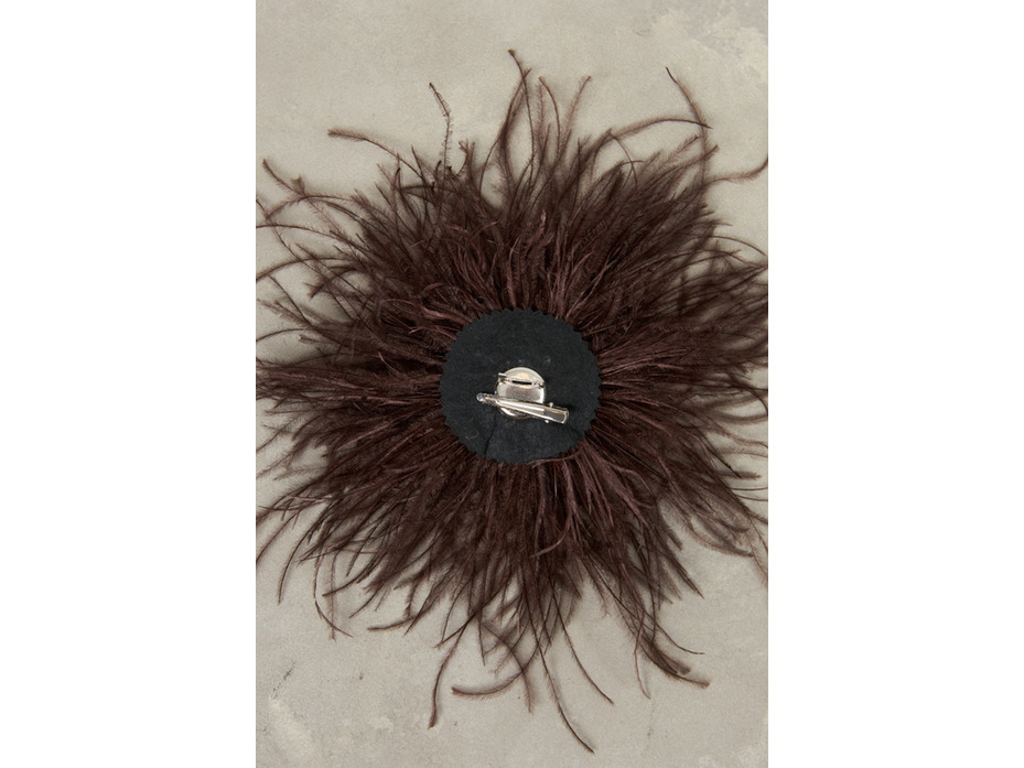 Брошь 71067 темно-коричневая / Eliseeva Olesya