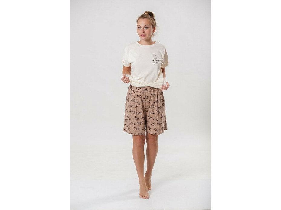 Пижама женская, футболка и шорты 23-209 / Mara