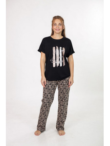 Пижама женская, футболка ибрюки 25-204 / Mara