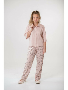 Пижама женская, рубашка и брюки 24-200 / Mara
