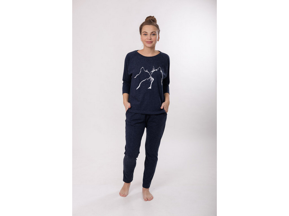 Пижама женская, лонгслив и брюки 24-232 / Mara
