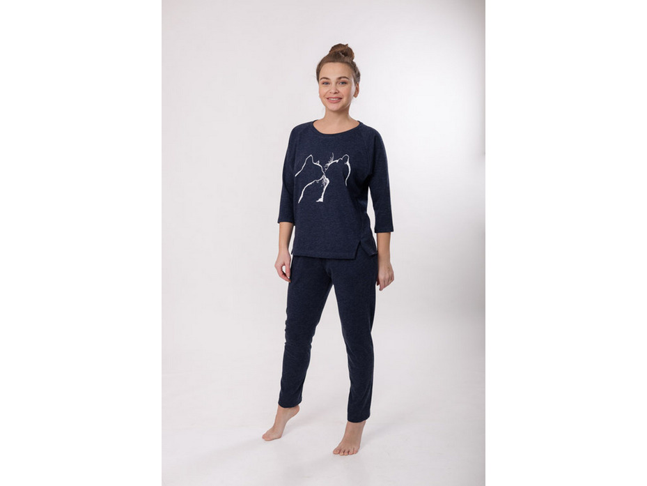 Пижама женская, лонгслив и брюки 24-232 / Mara