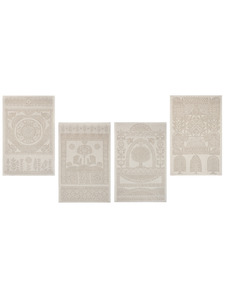 Набор полотенец 21С192-ШР Павлинка-4 льняные (47*70, 4 шт) / Белорусский лен