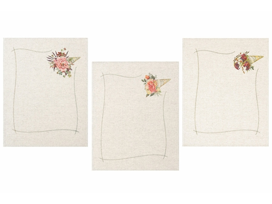 Набор полотенец 22С145-ШР Мелодия цветов-3 льняные (45*60, 3 шт) / Белорусский лен Набор полотенец 22С145-ШР Мелодия цветов-3 льняные (45*60, 3 шт) / Белорусский лен