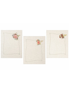 Набор полотенец 22С145-ШР Мелодия цветов-3 льняные (45*60, 3 шт) / Белорусский лен