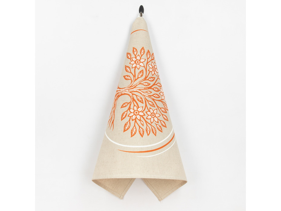 Полотенце 22С142-ШР дерево жизни 2 льняное 45*60 / Белорусский лен Полотенце 22С142-ШР дерево жизни 2 льняное 45*60 / Белорусский лен